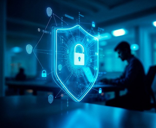 Specialist monitoring a company's digital security